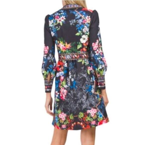 Dalia Collection by Dalia MacPhee Floral Mini Shirtdress - Picture 2 of 5